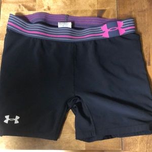 Black YXL softball slide shorts
